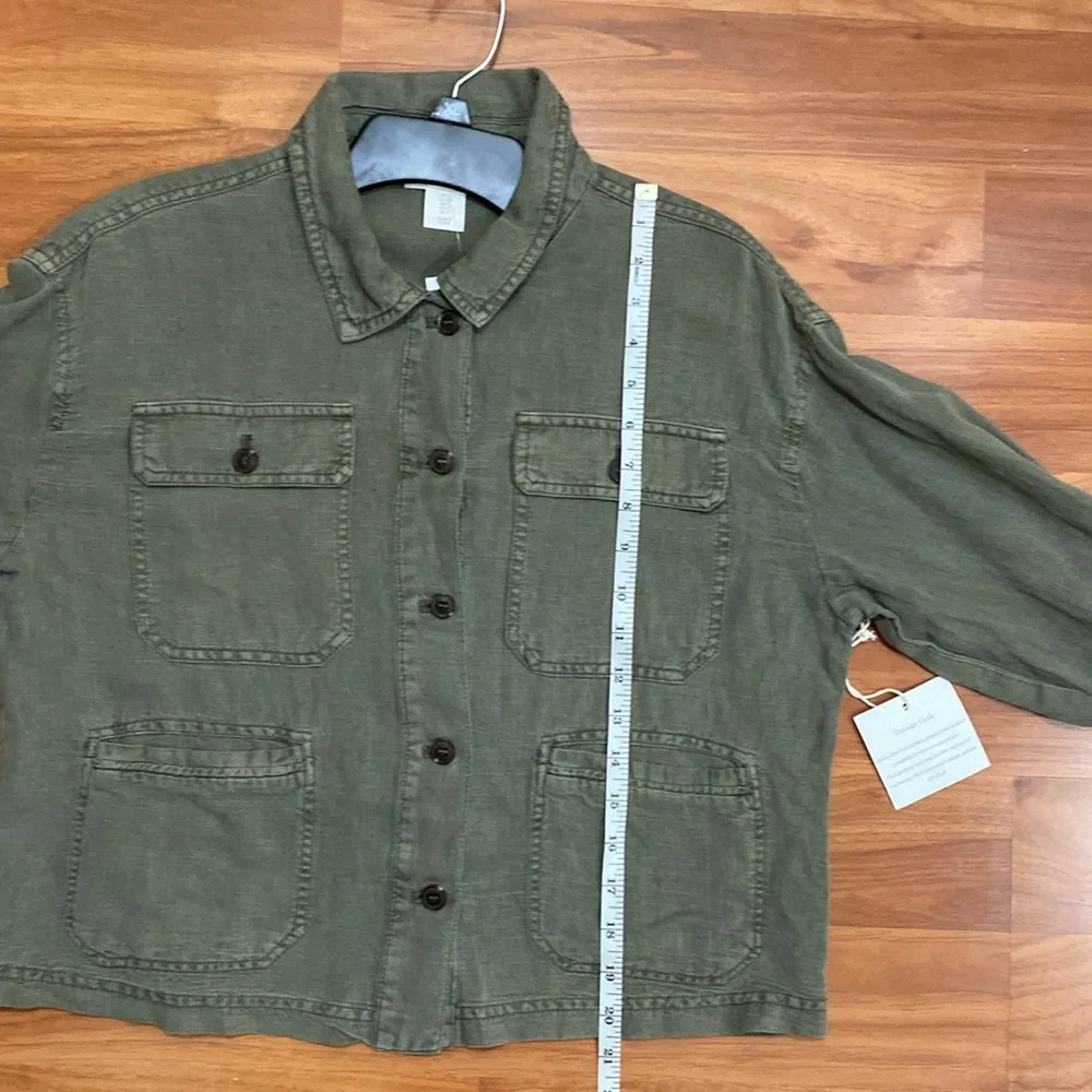 C&C California Linen Blend Utility Jacket - Picture 13 of 13